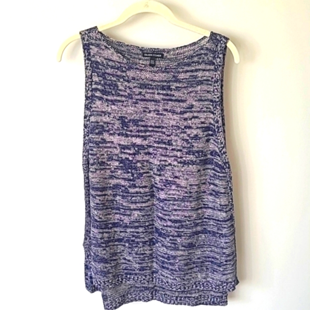 Eileen Fisher Organic Linen knit vest